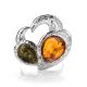 Multicolor Dazzling  Amber Ring In Sterling Silver The Eagles, Ring Size: 9.5 / 19.5, image , picture 3