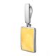 Geometric Amber Pendant In Sterling Silver The London, image , picture 3