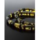 Multicolor Amber Beaded Necklace The Prague, image , picture 2