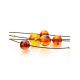 Cognac Amber Floral Necklace The Primula, image , picture 8