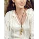 Honey Amber Necklace With Leather Cord The Indonesia, image , picture 3