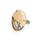 Exquisite Mammoth Tusk Ring In Gold-Plated Silver The Era, Ring Size: Adjustable, image , picture 3
