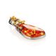 Amber Teardrop Pendant In Gold-Plated Silver The Triumph, image , picture 3