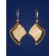 Gold-Plated Drop Earrings With Mammoth Tusk The Era, image , picture 3