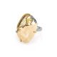 Adjustable Mammoth Tusk Ring In Gold-Plated Silver The Era, Ring Size: Adjustable, image , picture 3