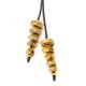 Honey Amber Necklace With Leather Cord The Indonesia, image , picture 4