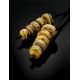 Honey Amber Necklace With Leather Cord The Indonesia, image , picture 2