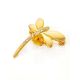 Gold Plated Dragonfly Brooch With Lemon Amber And Crystals The Beoluna, image , picture 5