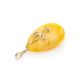 Honey Amber Pendant In Gold The Cascade, image , picture 4