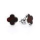 Clover Amber Earrings In Sterling Silver The Monaco, image , picture 4