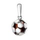 Stylish Silver Pendant With Cherry Amber The League, image , picture 3