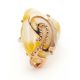 Adjustable Amber Ring In Gold The Triumph, Ring Size: Adjustable, image , picture 3