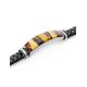 Braided Leather Wristband With Multicolor Amber The Grunge, image , picture 3