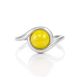 Cute Silver Ring With Honey Amber The Berry, Ring Size: 5.5 / 16, image , picture 4