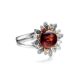Sterling Silver Ring With Cherry Amber The Aster, Ring Size: 11.5 / 21, image , picture 4