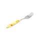 Sterling Silver Dessert Fork With Amber Mosaic, image , picture 4