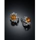 Amber Earrings In Sterling Silver The Aster, image , picture 2