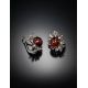 Cherry Amber Earrings In Sterling Silver The Aster, image , picture 4