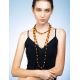Amber Beaded Rope Necklace, image , picture 4