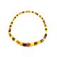 Multicolor Amber Barrel Beaded Necklace, image , picture 3