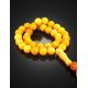 33 Honey Amber Islamic Rosary With Red Tassel, image , picture 2