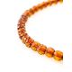 Faceted Cognac Amber Beaded Necklace The Prague, image , picture 2