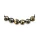 Black Amber Ball Beaded Necklace The Meteor, image , picture 4