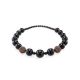 Dark Cherry Amber Ball Beaded Necklace The Ariadna, image , picture 4