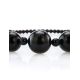 Dark Cherry Amber Ball Beaded Necklace The Ariadna, image , picture 3