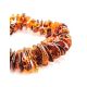 Cognac Amber Beaded Necklace, image , picture 5