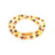 Faceted Amber Ball Beaded Necklace The Prague, image , picture 2