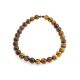Boho Style Amber Ball Beaded Necklace The Meteor, image , picture 3