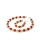 Amber And Silver Ball Beaded Necklace, image , picture 7