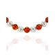 Amber And Silver Ball Beaded Necklace, image , picture 6
