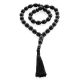 33 Black Amber Olive Beaded Muslim Rosary With Tassel, image , picture 3