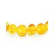 Lemon Amber Ball Beaded Necklace, image , picture 4