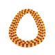 Extra Long Amber Beaded Necklace, image , picture 4