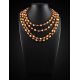 Extra Long Amber Beaded Necklace, image , picture 3
