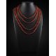 Extra Long Cognac Amber Beaded Necklace, image , picture 2