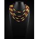 Two-Toned Amber Rope Necklace, image , picture 2