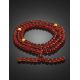 Cognac Amber Buddhist Prayer Beads, image , picture 2