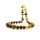 Multicolor Large-To-Small Amber Beaded Necklace, image , picture 3