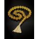 33 Lemon Amber Islamic Rosary With Tassel, image , picture 2