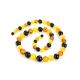 Multicolor Amber Ball Beaded Necklace, image , picture 4