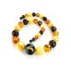 Exclusive Multicolor Amber Ball Beaded Necklace, image , picture 5