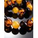 Multicolor Amber Ball Beaded Necklace, image , picture 2