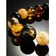Exclusive Multicolor Amber Ball Beaded Necklace, image , picture 2