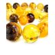 Bold Multicolor Amber Ball Beaded Necklace, image , picture 3