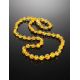 Chic Lemon Amber Ball Beaded Necklace, image , picture 2