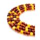 Versatile Two-Toned Amber Ball Beaded Stretch Necklace, image , picture 4
